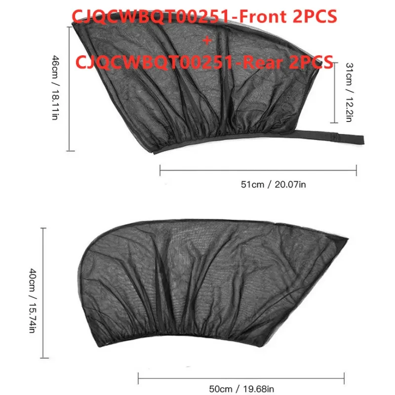 Car Window Sunshade & Mosquito Screen – UV Protective Mesh Covers