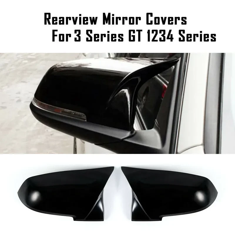 BMW F20 F30 M Style Rearview Mirror Covers – Gloss Black Pair