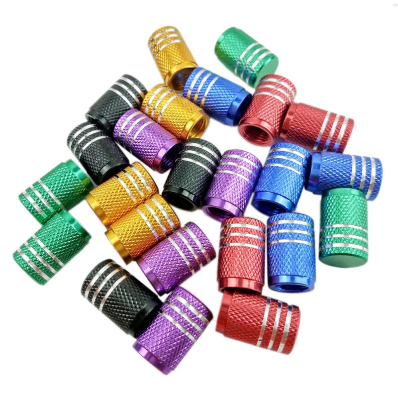 Colored Aluminum Tire Valve Caps – Universal Car Wheel Covers