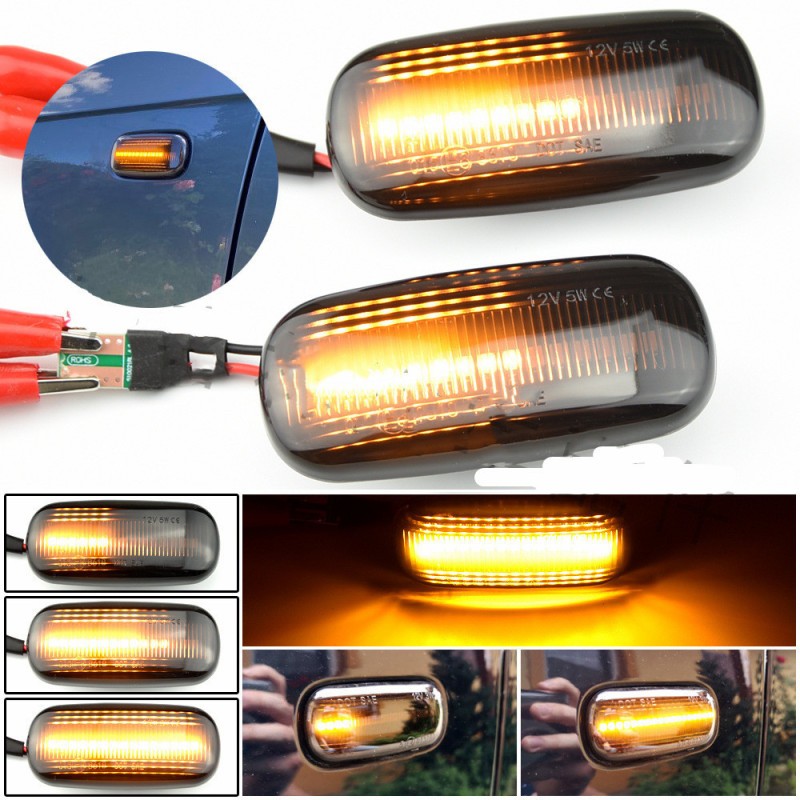Audi A4 RS4 Flowing Fender Turn Signal Lights | Smoked Side LED