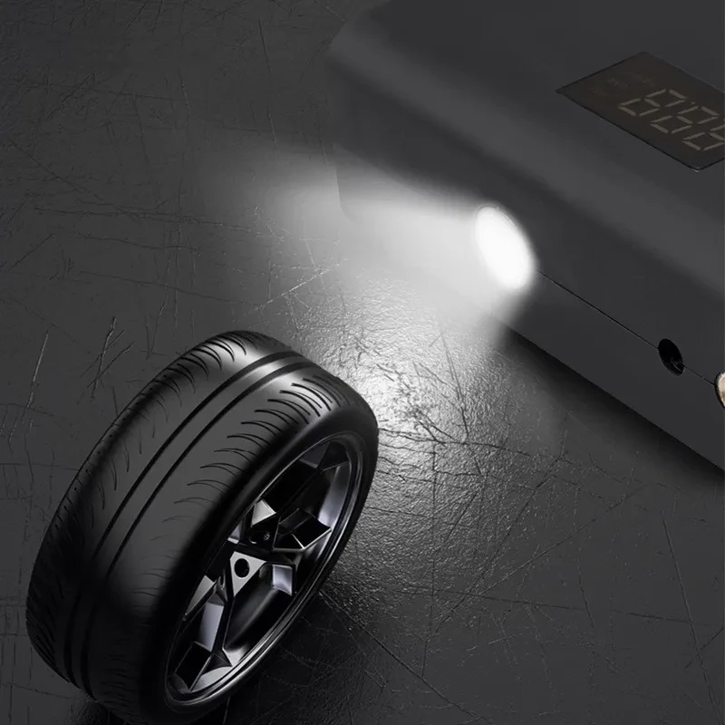 HKHUI Portable Car Tire Inflator – 12V Electric Air Pump