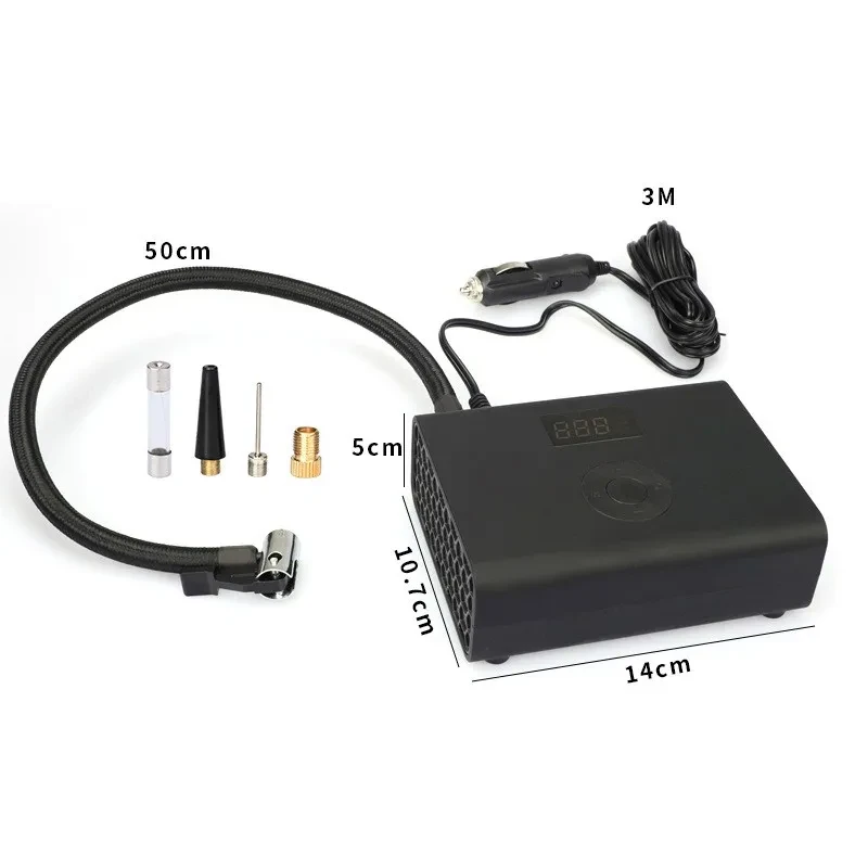 HKHUI Portable Car Tire Inflator – 12V Electric Air Pump