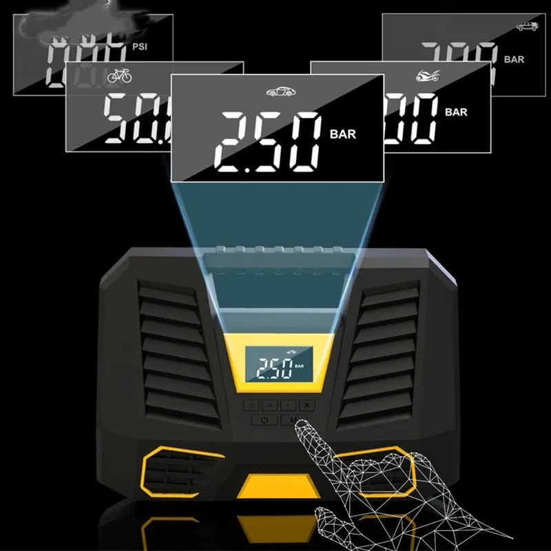 Emergency Car Tire Inflator – Compact Digital Air Pump for Fast & Reliable Inflation