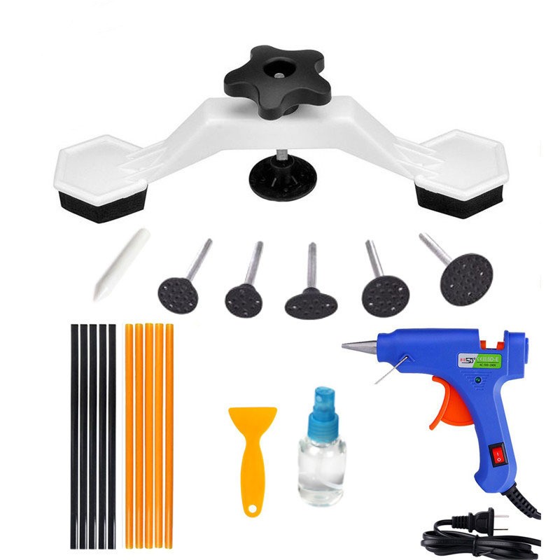 WFFF Car Dent Repair Kit – Paintless Puller, Glue Gun & Sticks