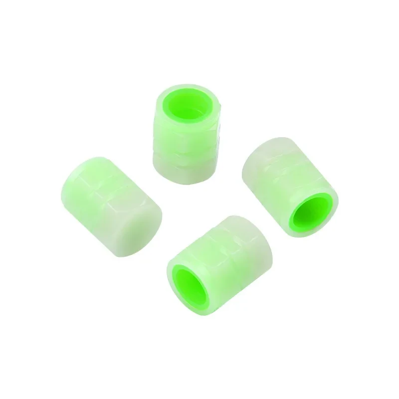 Fluorescent Green Luminous Valve Caps – Glows at Night