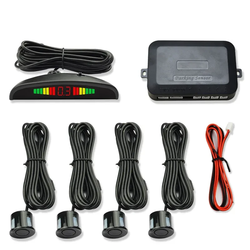 Auto Parktronic 4 Sensor LED Parking Radar System – Reverse Detector