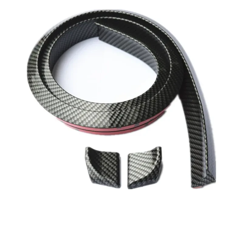 Universal Carbon Fiber Car Tail Wing – Punch-Free PU Spoiler Strip