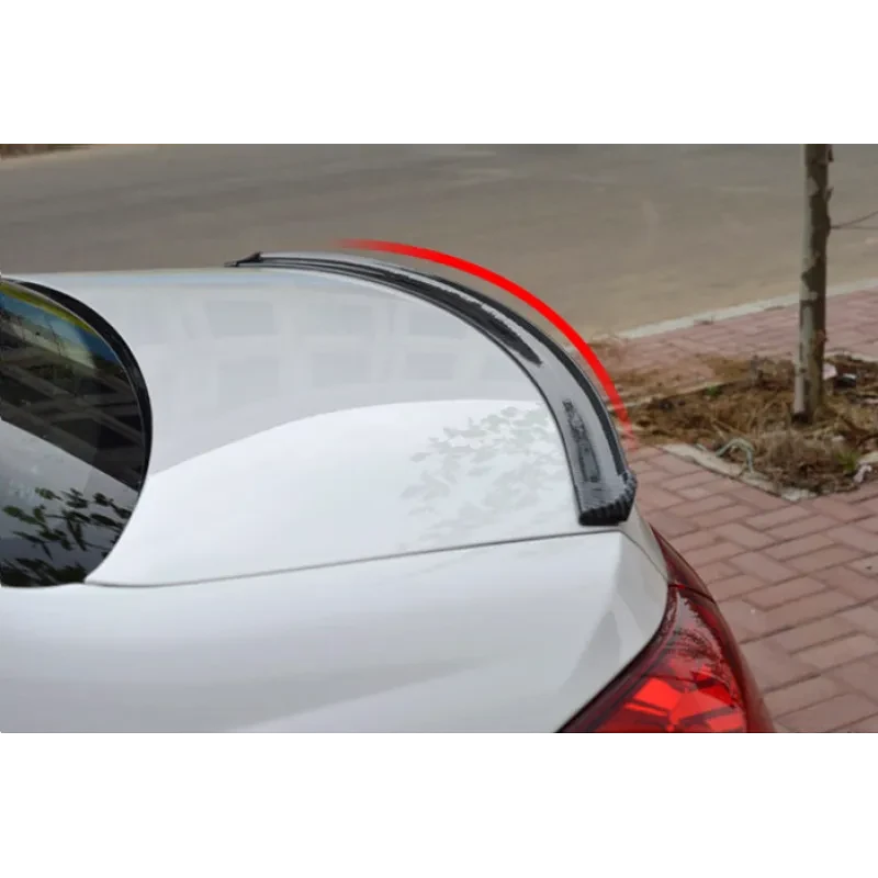 Universal Carbon Fiber Car Tail Wing – Punch-Free PU Spoiler Strip