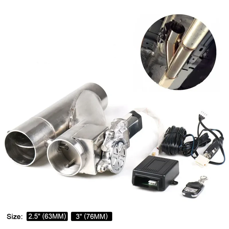 Universal Sports Car Exhaust Valve – Remote Controlled Y-Pipe Kit