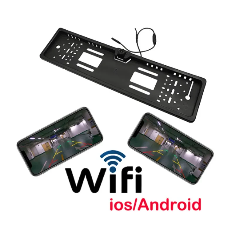 Wireless Reversing Camera with Number Plate Frame – HD Night Vision