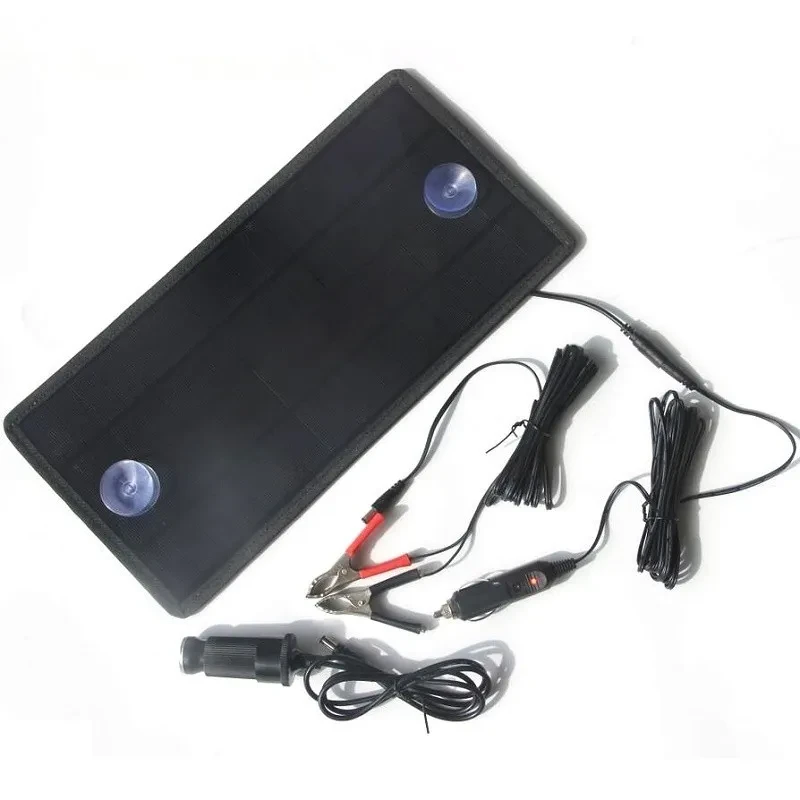 5W Portable Solar Car Battery Charger – Emergency Power Supply