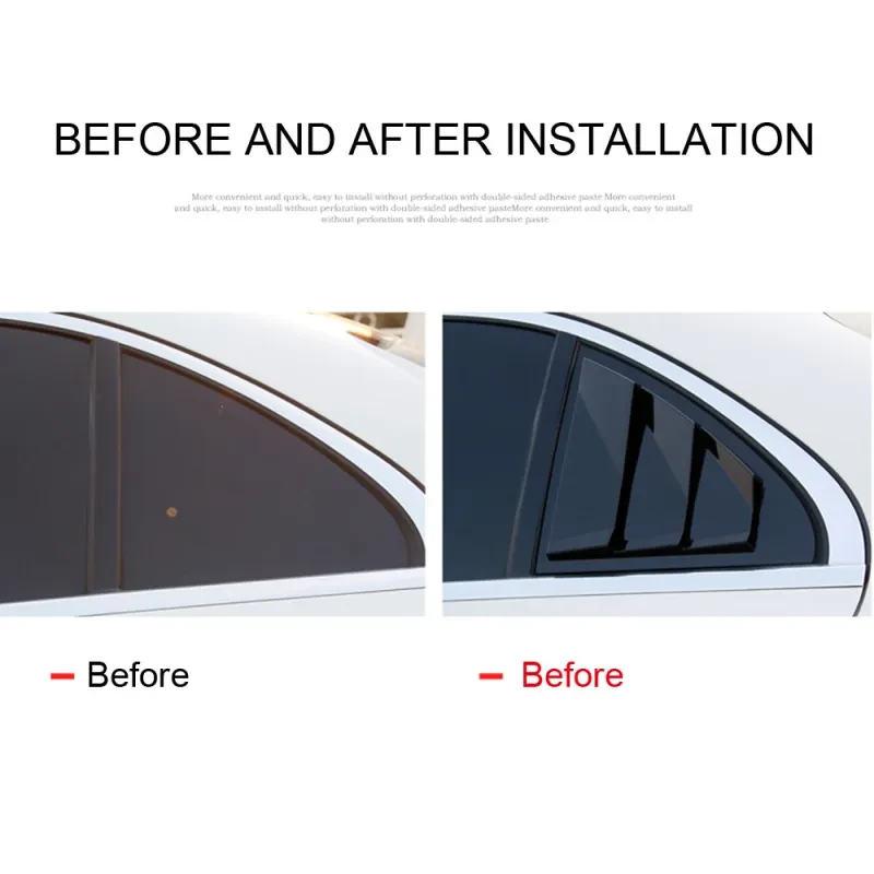 KenKER Side Vent Louver for Mercedes C-Class – ABS Chrome Trim