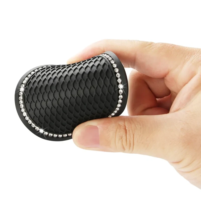 Rhinestone Car Cup Coaster – Anti-Skid Diamond PVC Pad