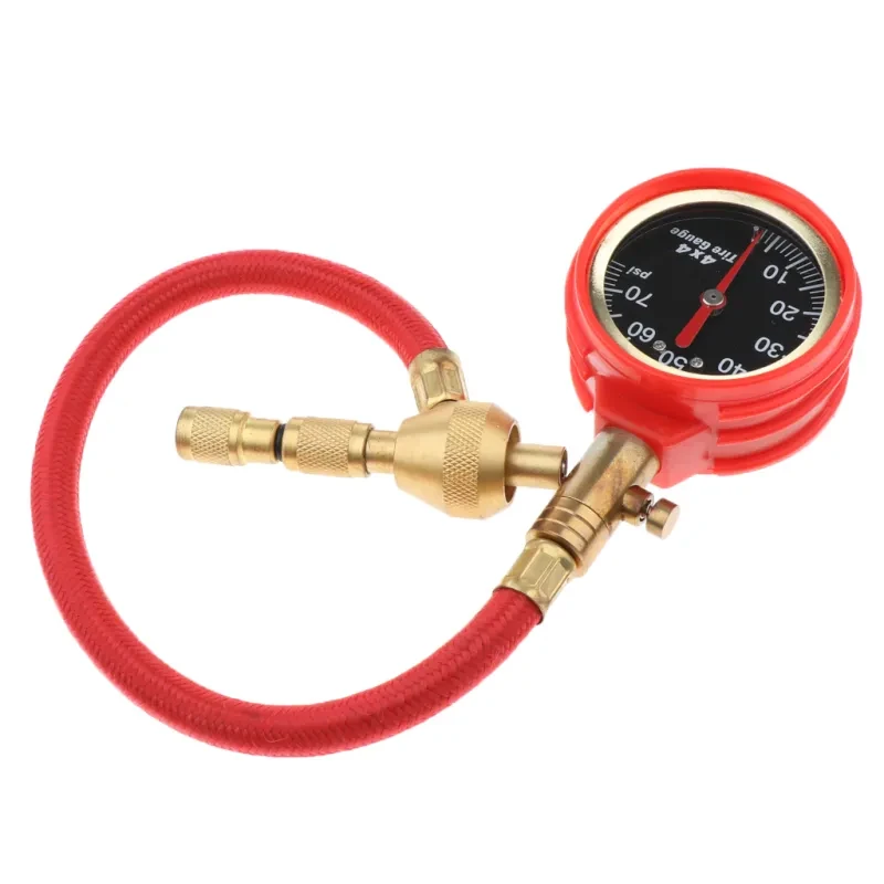 Off-Road Tire Pressure Gauge – 70PSI Mechanical, One-Key Deflation