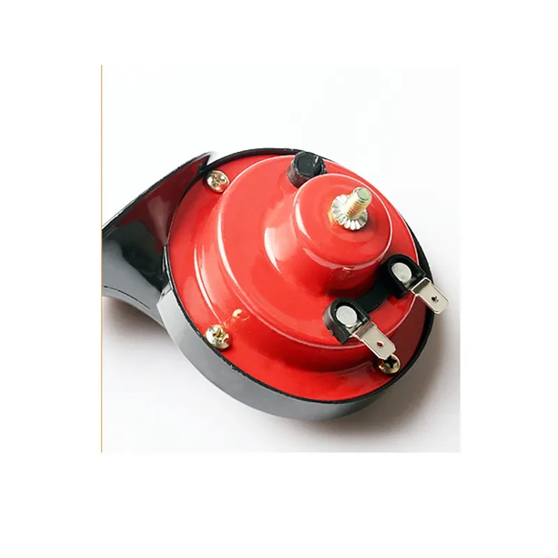 12V Snail Car Horn – Loud Dual-Tone High & Low Electric Horn 110dB