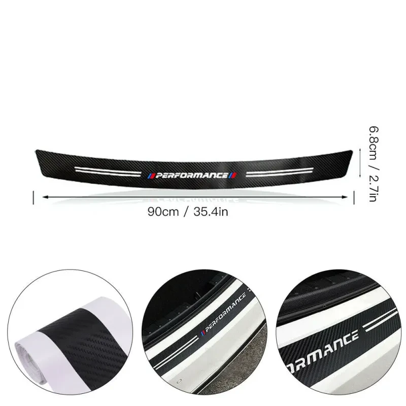 Carbon Fiber Trunk Guard Sticker – Rear Bumper Protector for Honda Cars
