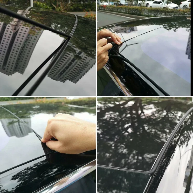 Tesla Model 3 Windshield & Roof Seal Strip β Silicone Weather Guard