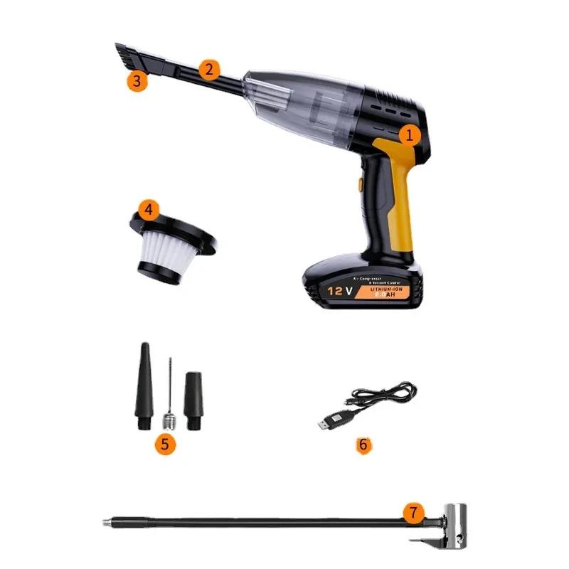 Air Storm 4-in-1 Car Tool – Vacuum, Pump, Light, Pressure Check
