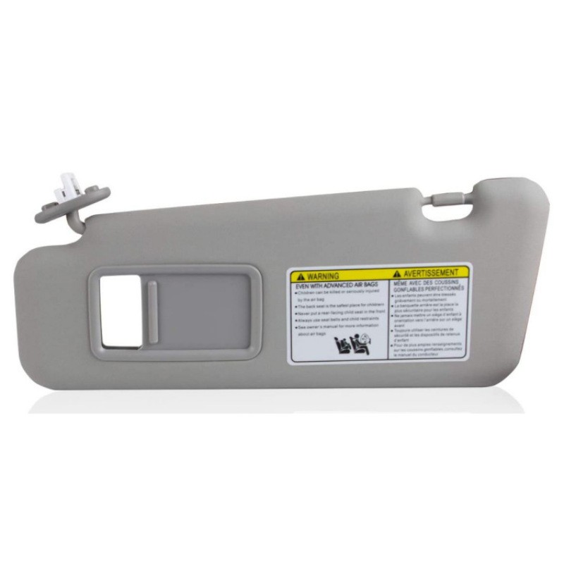 Grey Left Side Car Sun Visor with Wired Lamp – Interior Upgrade