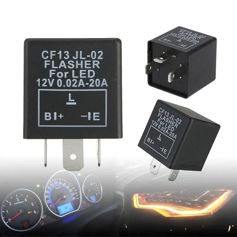 CF13 CF14 LED Turn Signal Flasher Relay – 12V Fixed Flash Speed