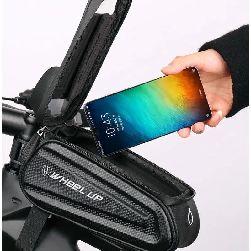 WHEELUP EVA Bicycle Front Frame Bag – 2L Storage, Reflective Design