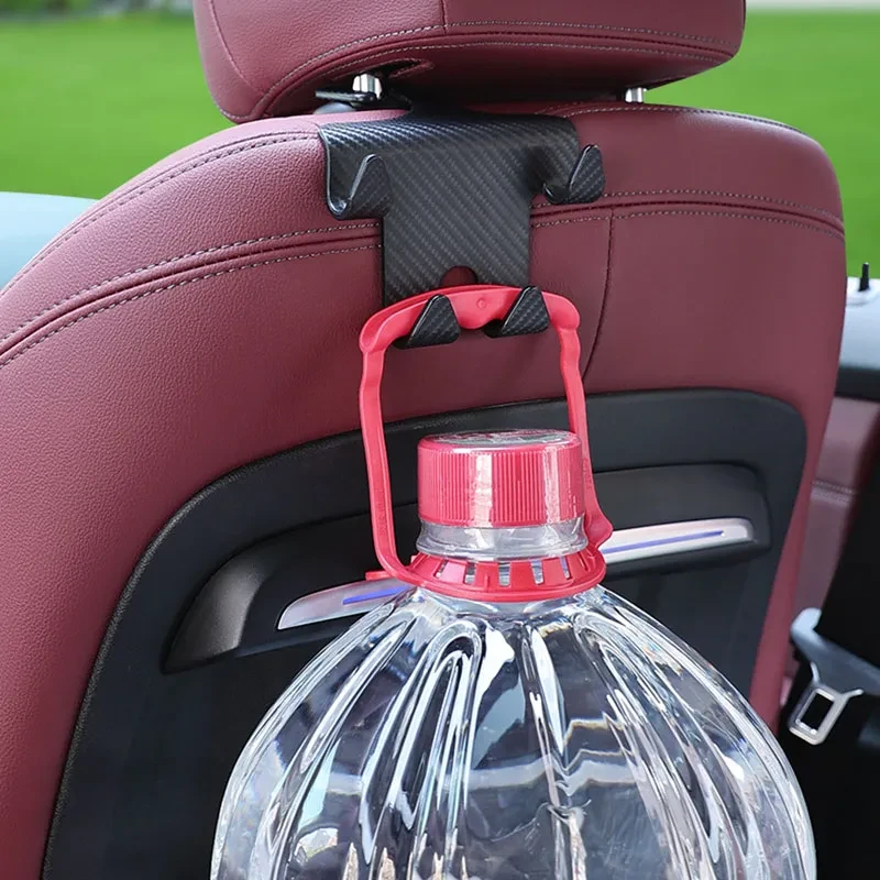 Hidden Car Headrest Hook with Phone Mount – Space Saver!