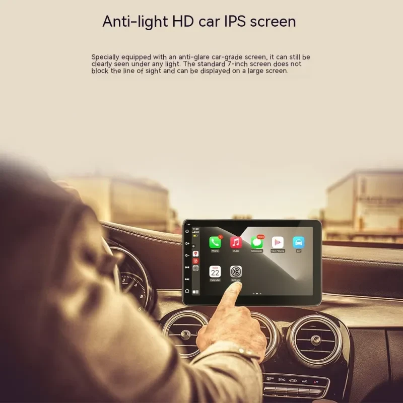7-Inch Wireless Bluetooth Car GPS Navigator with Reverse Camera