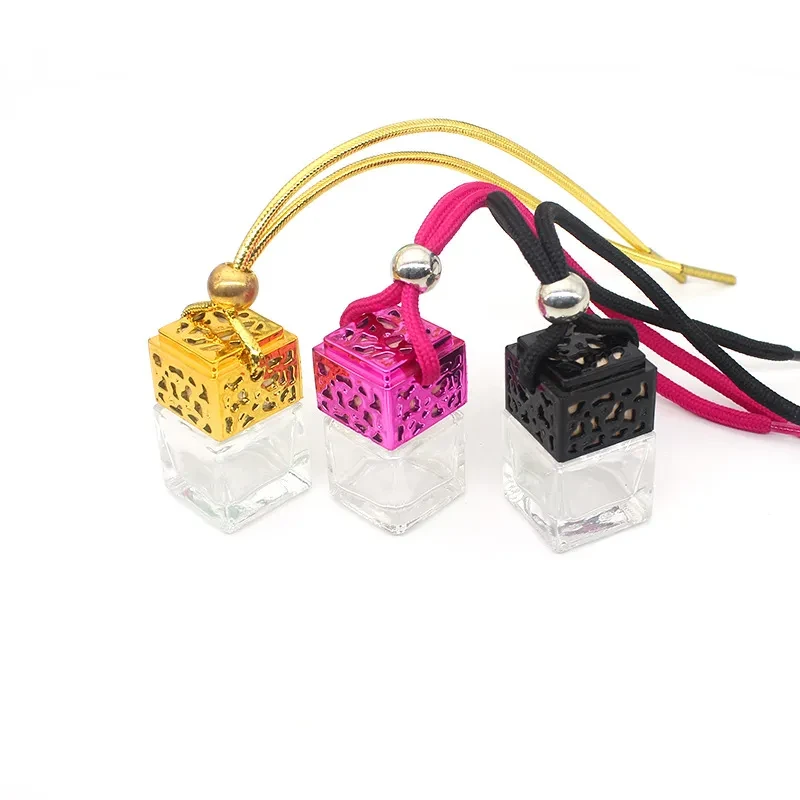 Elegant 8ml Square Glass Perfume Bottle – Refillable Travel Size