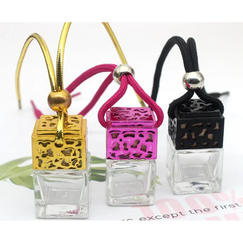 Elegant 8ml Square Glass Perfume Bottle – Refillable Travel Size