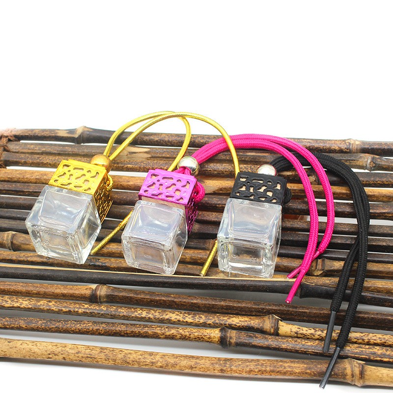 Elegant 8ml Square Glass Perfume Bottle – Refillable Travel Size