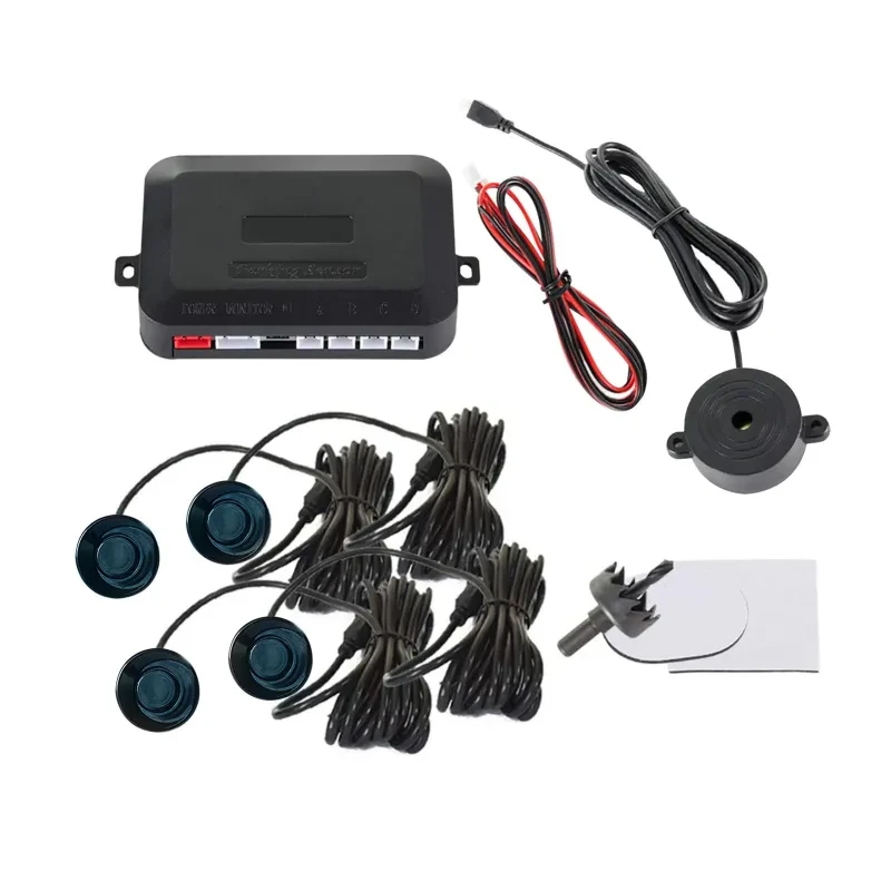 Auto Parking Radar System – 4 Sensors with Alarm Buzzer