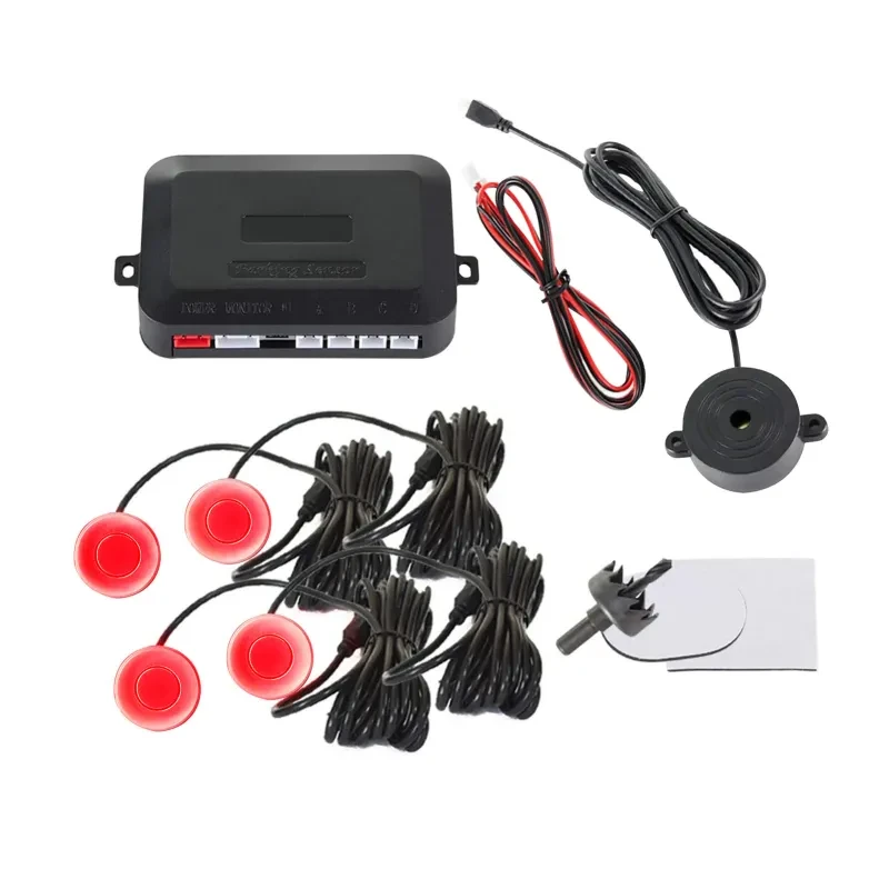 Auto Parking Radar System – 4 Sensors with Alarm Buzzer