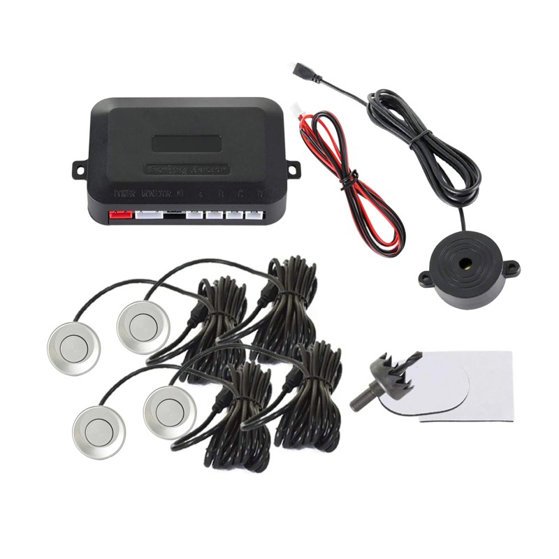 Auto Parking Radar System – 4 Sensors with Alarm Buzzer