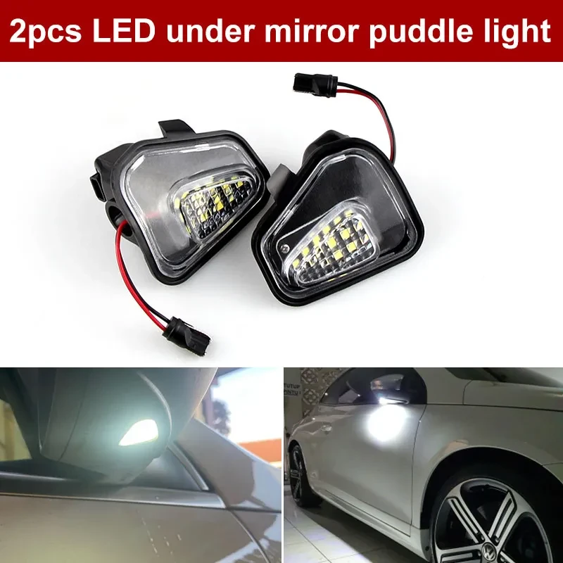 VW LED Welcome Mirror Light – Bright Rearview Signal Upgrade