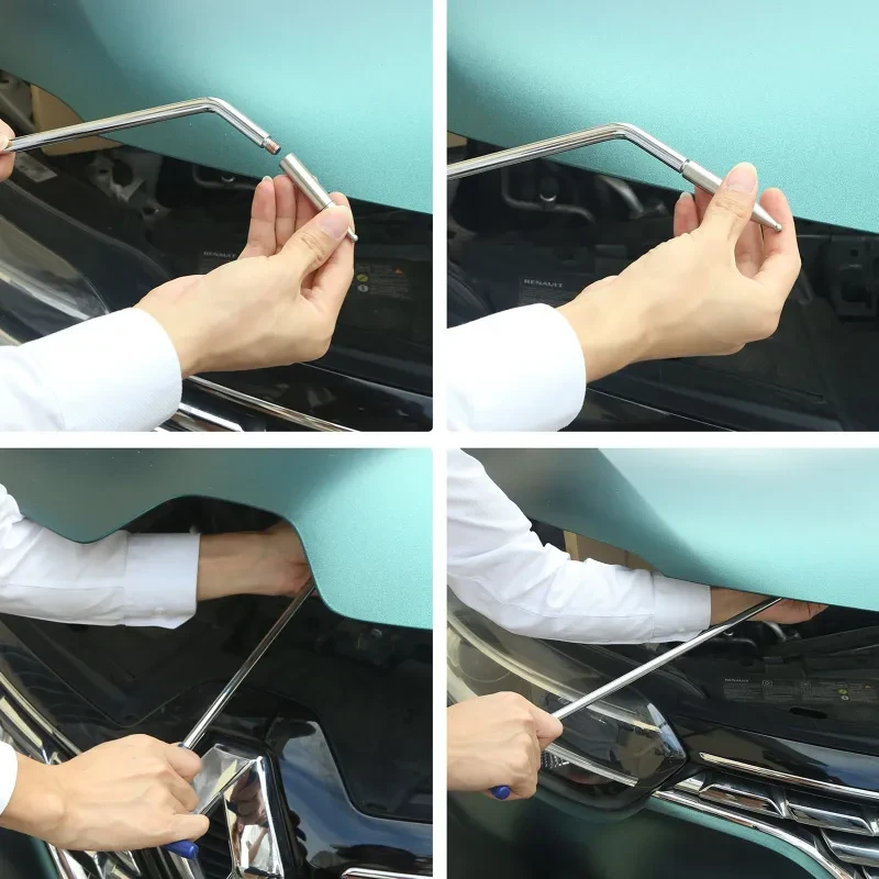 Super PDR Car Dent Repair Hook Tool Kit – 3-Piece Crowbar Set