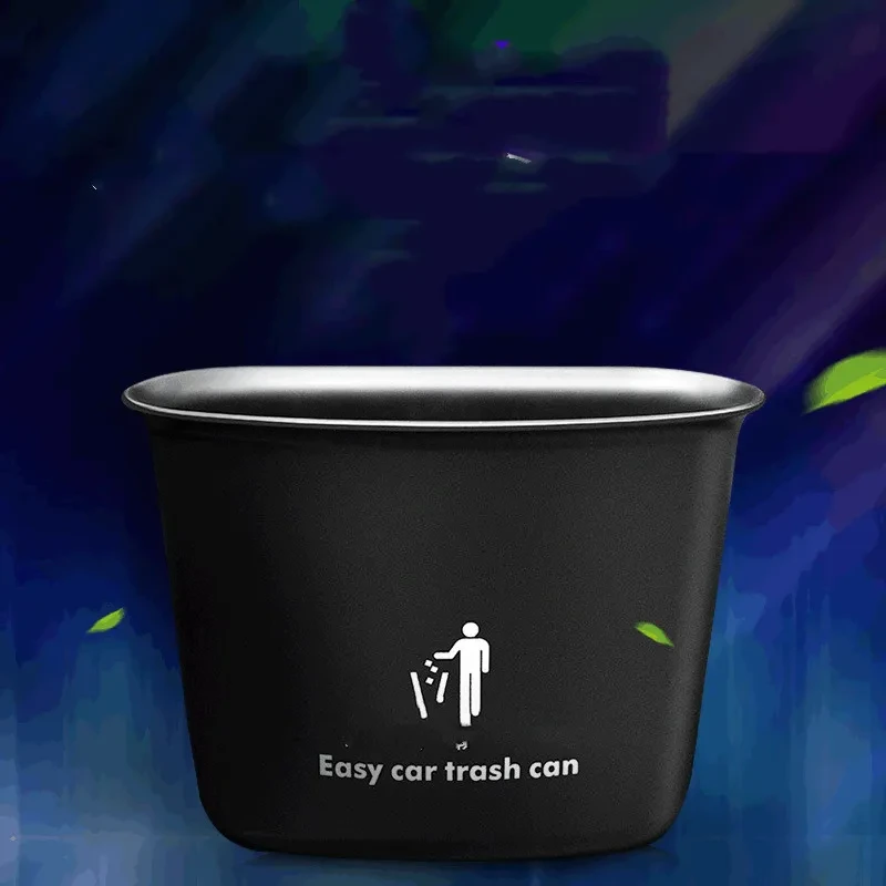 Push-Lid Car Trash Bin – Stylish Hanging Can for All Vehicles