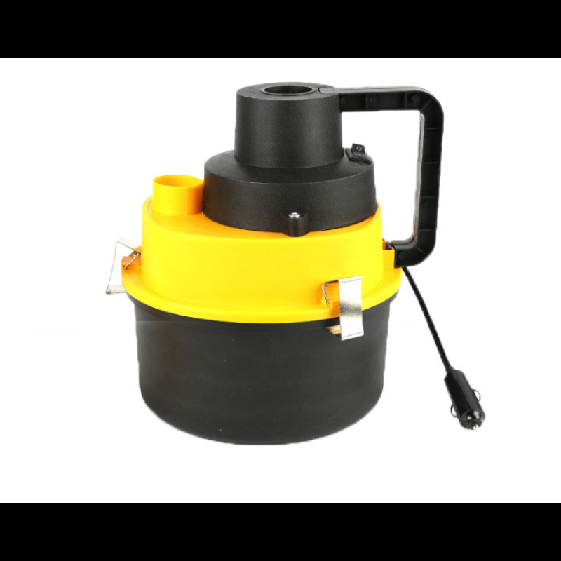 High-Power Wet & Dry Drum Vacuum Cleaner for Cars – 12V Portable