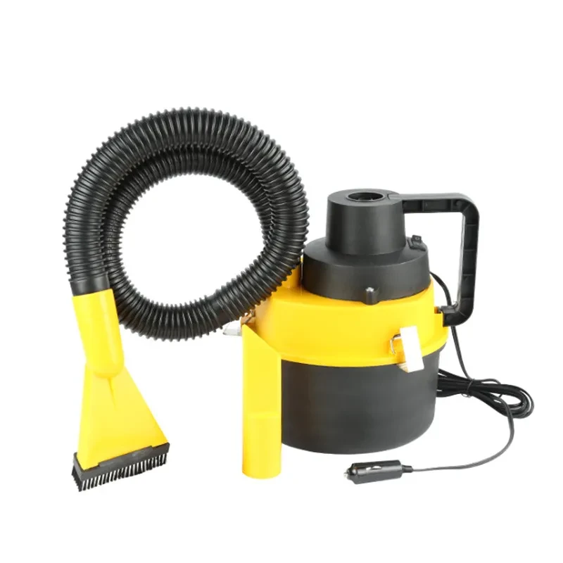 High-Power Wet & Dry Drum Vacuum Cleaner for Cars – 12V Portable