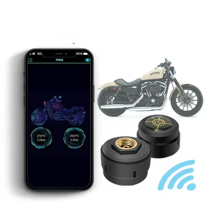 Wireless Tire Pressure Monitor – Bluetooth TPMS for 2-Wheel E-Bike