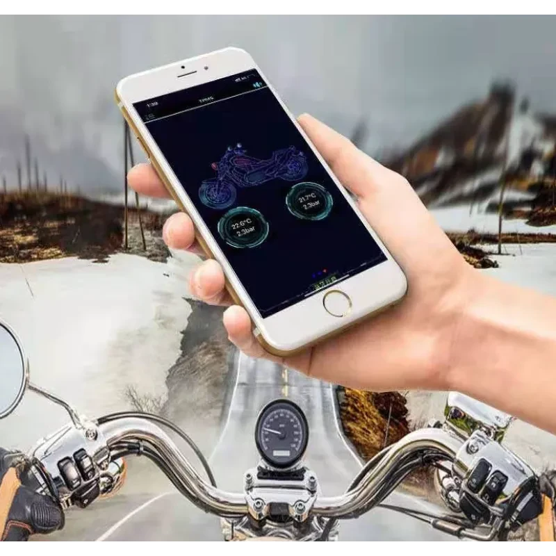 Wireless Tire Pressure Monitor – Bluetooth TPMS for 2-Wheel E-Bike