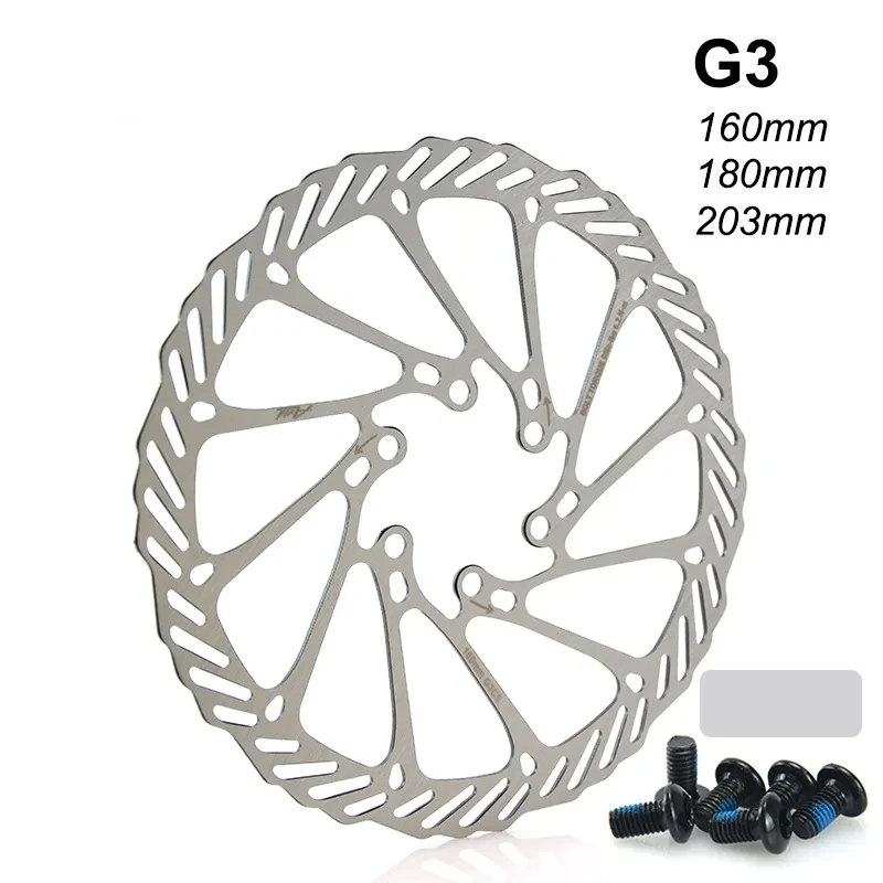 Steel Bike Disc Brake Rotor 6-Bolt – 160mm/180mm Kit