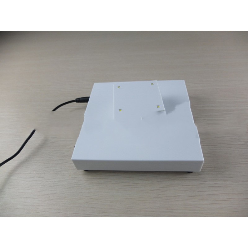 Floating LED Display Stand – Rotating Magnet Tray with Lights