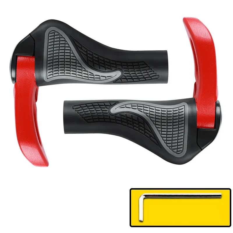 Ergonomic Bicycle Handlebar Grips – MTB Rubber & Alloy Covers