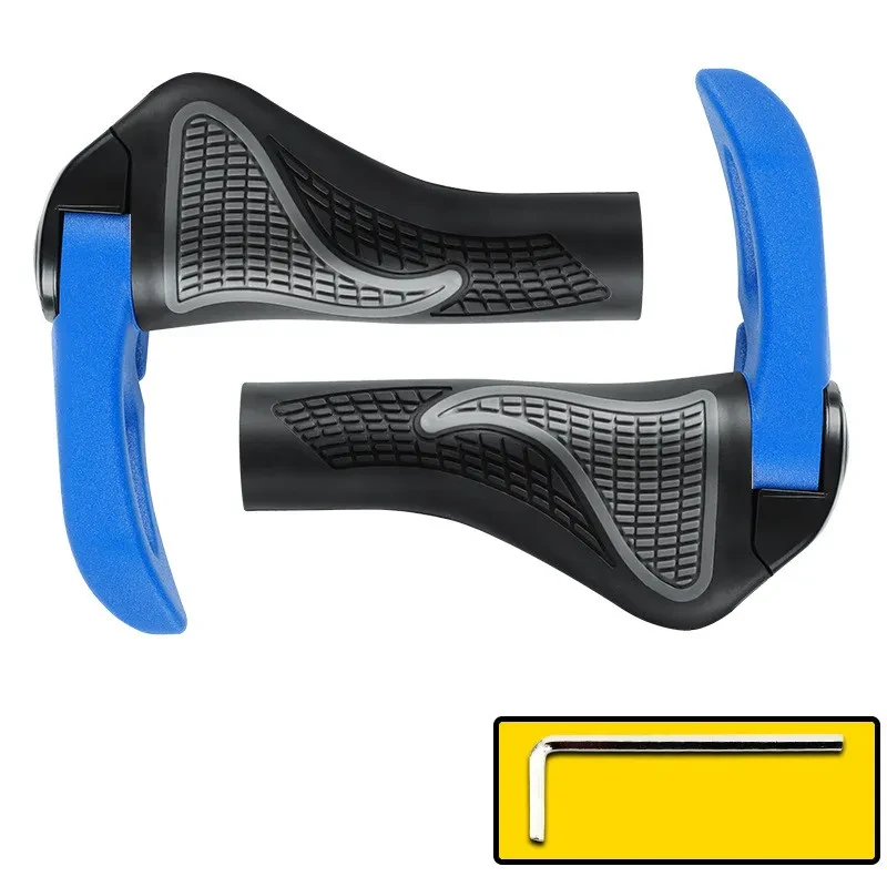 Ergonomic Bicycle Handlebar Grips – MTB Rubber & Alloy Covers