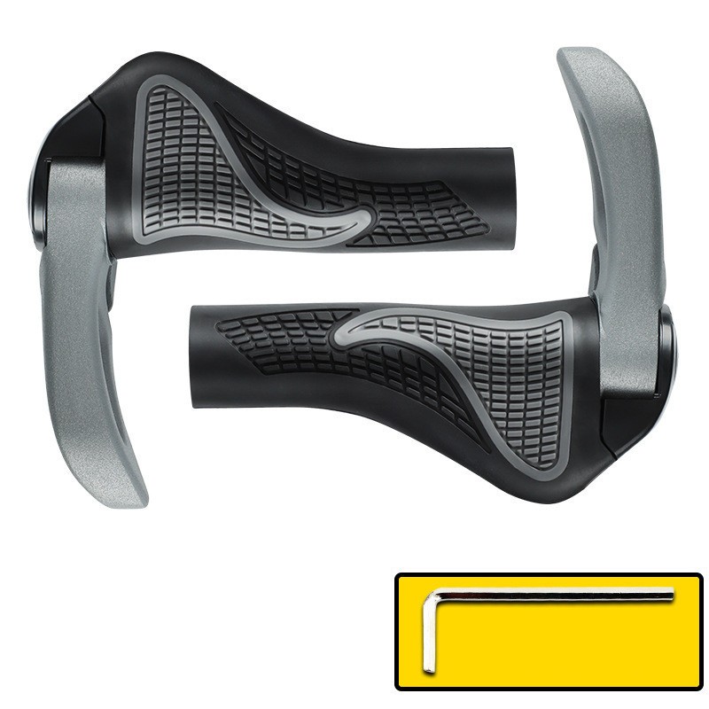 Ergonomic Bicycle Handlebar Grips – MTB Rubber & Alloy Covers