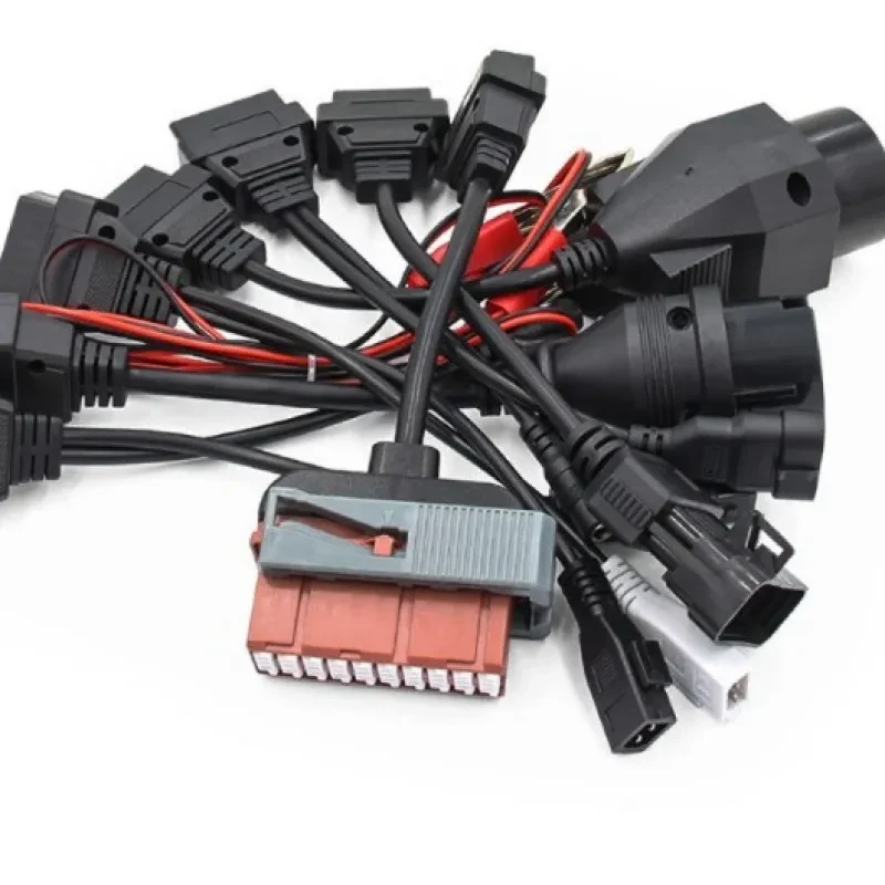 TCS Car Diagnostic Cable Set – 8 Auto Wires for Multi-Brand Scanning