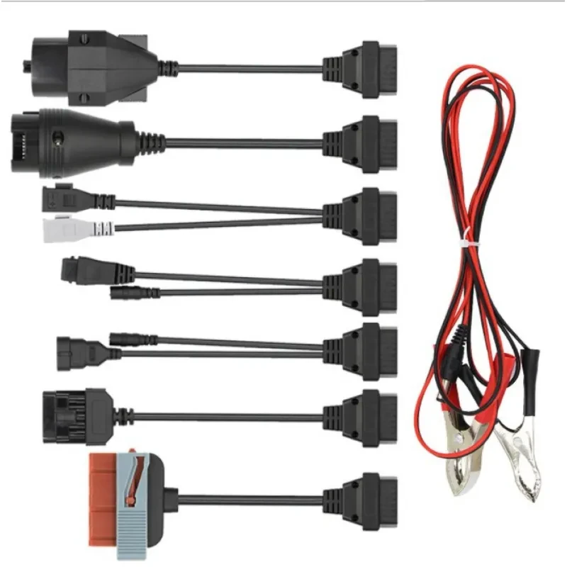 TCS Car Diagnostic Cable Set – 8 Auto Wires for Multi-Brand Scanning