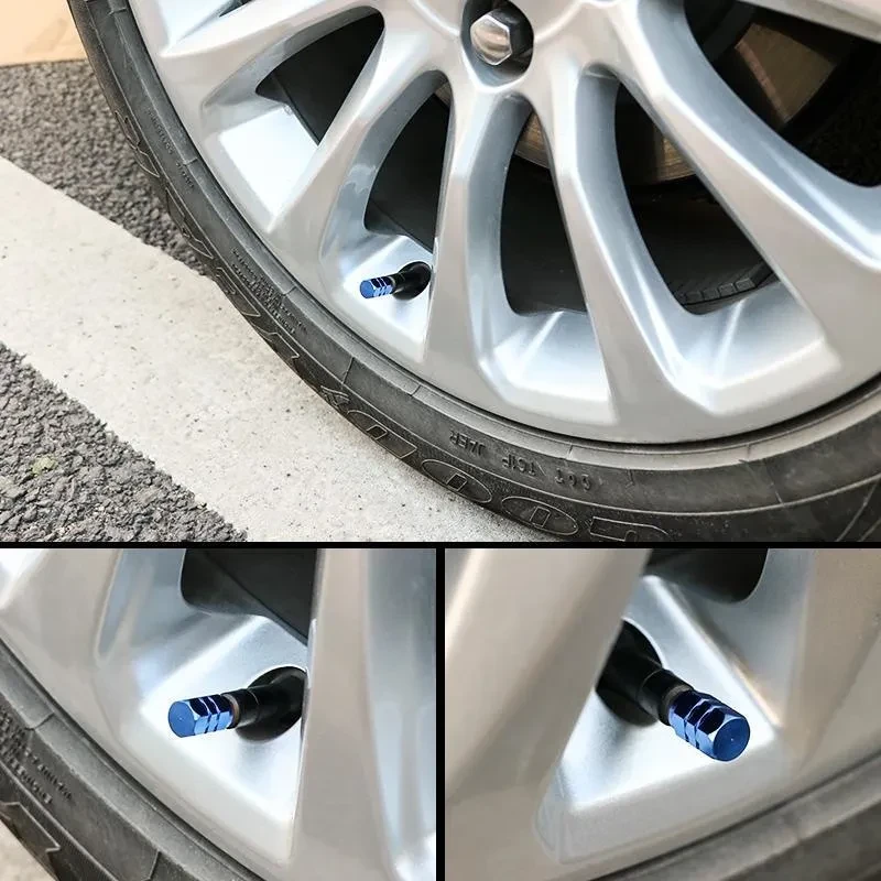Colorful Metal Valve Caps – 10pc Dustproof Set for Car Tires