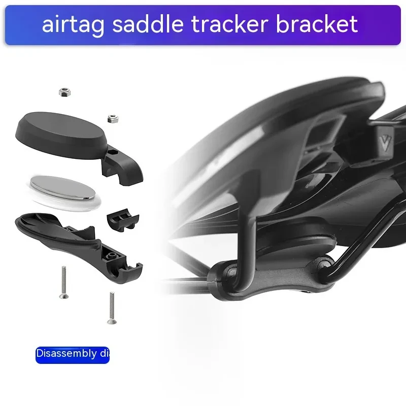 Kexpery Hidden Airtag Bike Mount – Anti-Theft Saddle Tracker Case