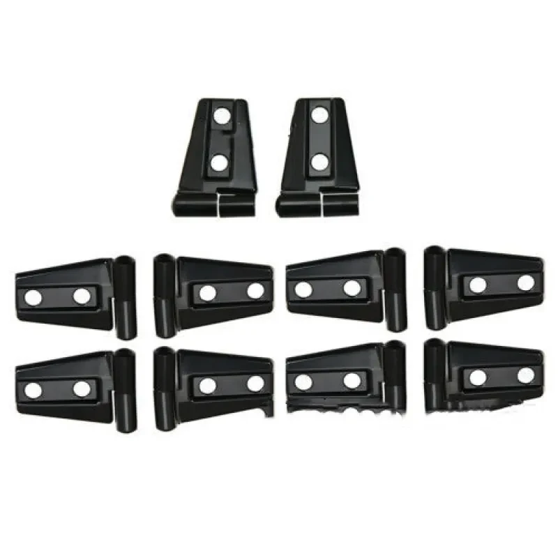 Jeep Wrangler Door Hinge Covers – ABS UV Black Set of 10 (Herdsman)